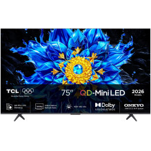 TCL P8L 75P8L TV 190.5 cm (75") 4K Ultra HD Smart TV Wi-Fi Black 450 cd / m²