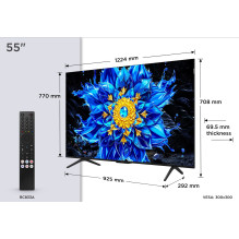 TCL P8L 55P8L TV 139.7 cm (55") 4K Ultra HD Smart TV Wi-Fi Black 450 cd / m²