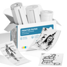 Termo Papīrs Uprint PM290 3x White Self-Adhesive Paper Rolls 3584770335243 37196-UP (3584770335243)