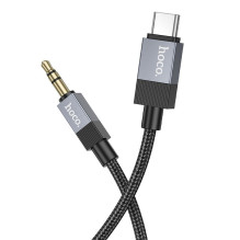Kabelis AUX Jack 3,5 mm (kištukas) - USB C (kištukas) Hoco UPA32B 1 m juodas Kabelis AUX Jack 3,5 mm (kištukas) - USB C (kištukas) Hoco UPA32B 1 m juodas