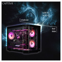 „Captiva“ aukščiausios klasės žaidimų kompiuteris su i98-412, i7-14700KF, 32 GB / 1 TB SSD, RTX 5070, „Windows 11“, „Captiva“ aukščiausios klasės žaidimų kompiuteris su i98-412, i7-14700KF, 32 GB / 1 TB SSD, RTX 5070, „Windows 11“,
