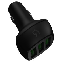 Auto Ladegerät Green Cell PowerRide 3xUSB Ultra Charge 12 / 24V 54W Juoda