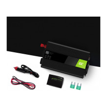 Green Cell Car Power Inverter 24V 230V 1000W Black Green Cell Car Power Inverter 24V 230V 1000W Black