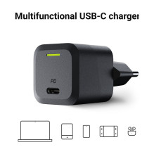 Ladegerät Green Cell Power Charger USB-C Power Delivery 33W Black Ladegerät Green Cell Power Charger USB-C Power Delivery 33W Black