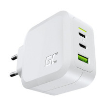 Ladegerät Green Cell Power Charger 2xUSB-C Power Delivery 1xUSB-A QuickCharge 65W White Ladegerät Green Cell Power Charger 2xUSB-C Power Delivery 1xUSB-A QuickCharge 65W White