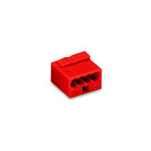 Wago Series 243- 4-Leiter-Micro-Klemme (100 pieces) red