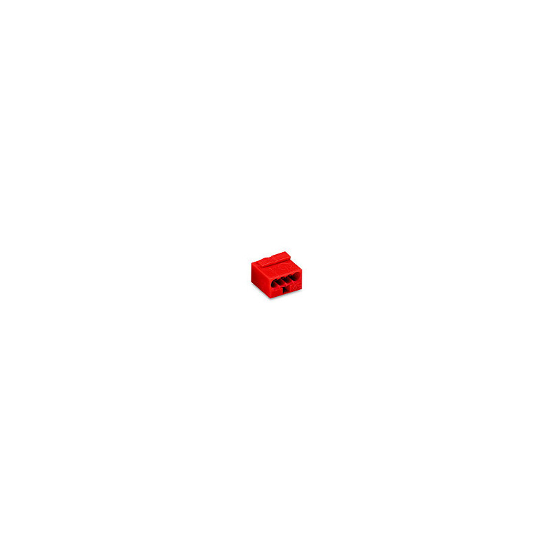 Wago Series 243- 4-Leiter-Micro-Klemme (100 pieces) red