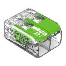 Wago Series 221 - 2*4mm (100 pieces) Green Range