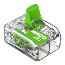 Wago Serie 221 – 2*4mm (100 Stück) Green Range Wago Serie 221 – 2*4mm (100 Stück) Green Range