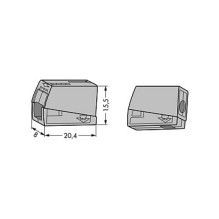 Wago Serie 224 – 2,5mm (100 Stück) Wago Serie 224 – 2,5mm (100 Stück)