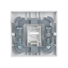 BUSCH JAEGER BJ 1789 N-84 Rocker switch. Studio white. Solo. Cover for switch/pushbutton.