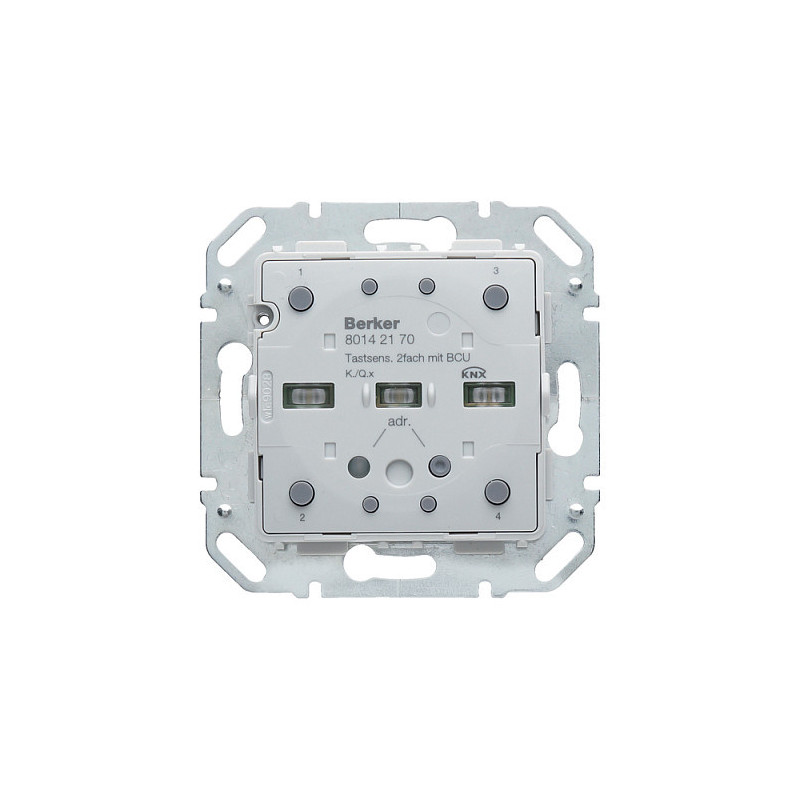 Berker 80142170 Push-button sensor module 2fach with integrated KNX bus coupler K.1