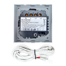 Smart thermostat PNI CT26W WiFi electric underfloor heating or pumping group, recessed mounting, floor sensor included, 