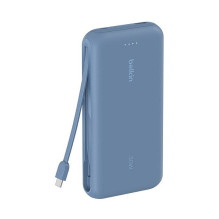 „Belkin“ nešiojamas įkroviklis su integruotu USB-C laidu, mėlynas, USB-C, 20 000 mAh, BPB024HQBL „Belkin“ nešiojamas įkroviklis su integruotu USB-C laidu, mėlynas, USB-C, 20 000 mAh, BPB024HQBL