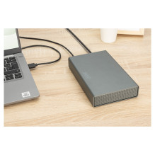 DIGITUS USB 3.0 3,5 colio SATA aliuminio kietojo disko korpusas