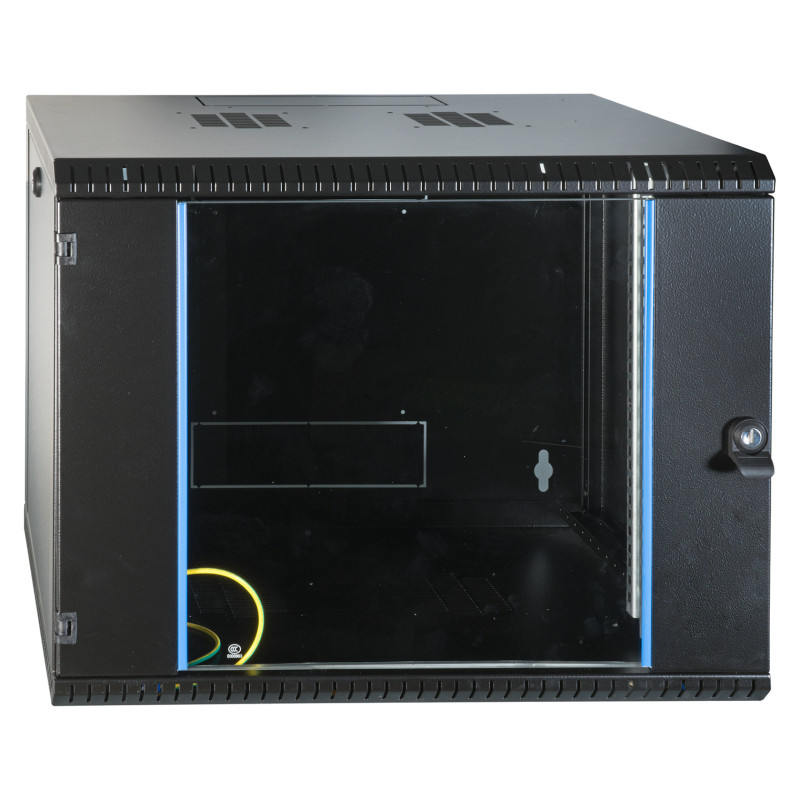 EFB 19" prie sienos montuojamas korpusas, 6U, fiksuotas, 1 dalies, RAL9005, 600 mm gylis