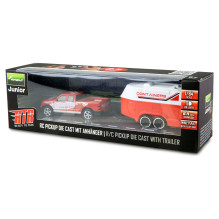 Amewi RC pikapas Die Cast mit Wohnwagen 1:64 RTR rot 6+