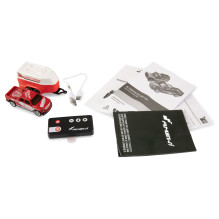 Amewi RC Pickup Die Cast with Caravan 1:64 RTR red 6+