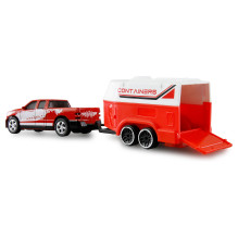 Amewi RC Pickup Die Cast with Caravan 1:64 RTR red 6+