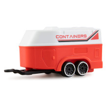 Amewi RC Pickup Die Cast with Caravan 1:64 RTR red 6+