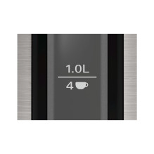 Bosch TWK3P420 electric kettle 1.7 L 2400 W Black, Stainless steel Bosch TWK3P420 electric kettle 1.7 L 2400 W Black, Stainless steel