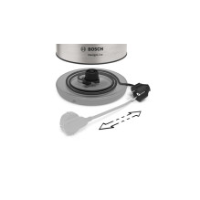 Bosch TWK3P420 electric kettle 1.7 L 2400 W Black, Stainless steel Bosch TWK3P420 electric kettle 1.7 L 2400 W Black, Stainless steel