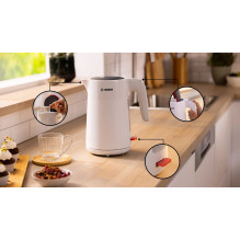 Bosch TWK2M161 elektrinis virdulys 1,7 l 2400 W baltas Bosch TWK2M161 elektrinis virdulys 1,7 l 2400 W baltas