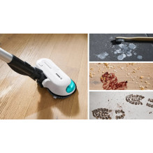 Belaidis 2 viename dulkių siurblys, siurbia ir šluosto „Unlimited 7 ProHygienic Aqua White“