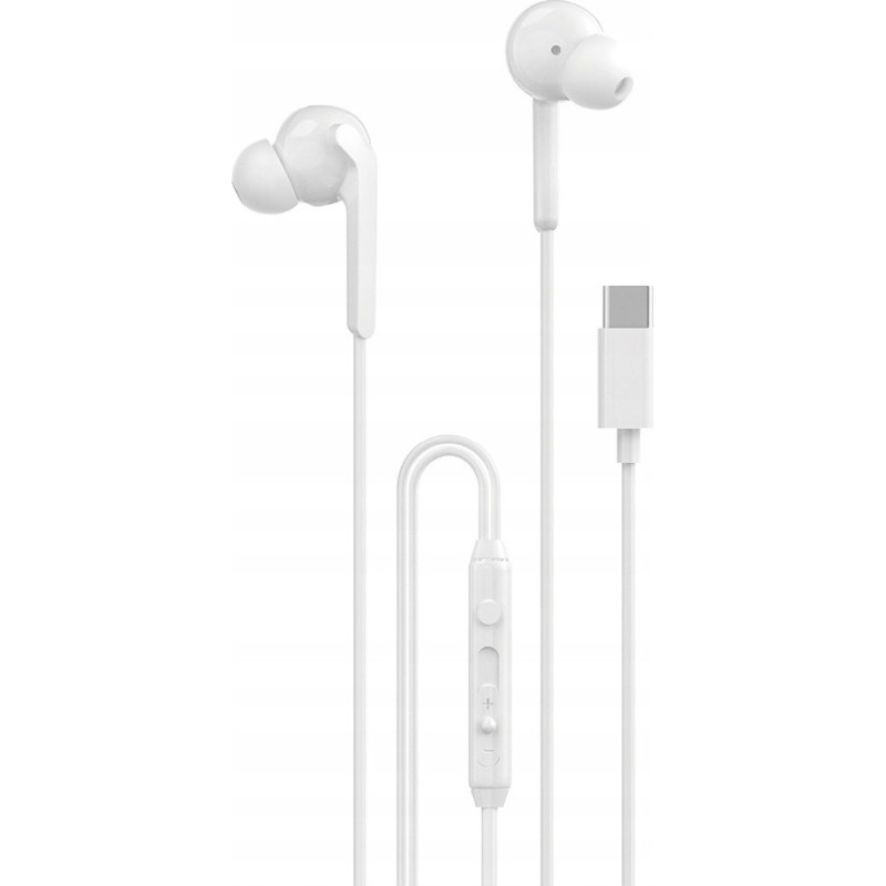 Dudao IEM Earphones X3C+ Hi-Fi 1200mm White 6976625331451 (6976625331451)