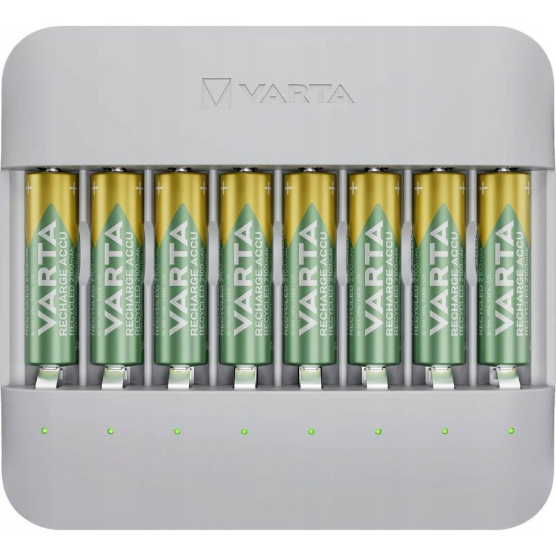 Charger Varta Eco* Charger Multi Recycled + 8 x 2100 mAh AA 57682 101 121