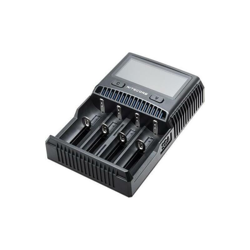 Nitecore NC-SC4 SC4 4 angų profesionalus įkroviklis Li-Ion, NiMH, NiCd akumuliatoriams
