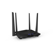 Wireless Router - Tenda AC10 Gigabit Dual-band 2.4GHz / 5GHz with 4 Antennas and 3 LAN Ports Black