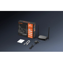 Belaidis Maršrutizatorius - Tenda 4G05, Greitas Eternetas, Juodas Belaidis Maršrutizatorius - Tenda 4G05, Greitas Eternetas, Juodas