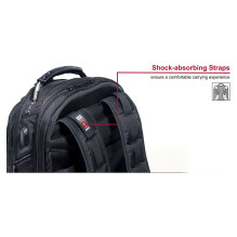 WENGER Ibex Ballistic Deluxe nešiojamojo kompiuterio kuprinė, juoda (35,56 cm, 14 colių, 40,64 cm, 16 colių),