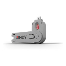LINDY raktas USB A tipo prievado užraktui, rožinis LINDY raktas USB A tipo prievado užraktui, rožinis