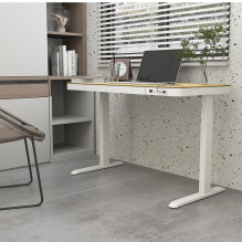 ACTIVEJET desk with electric height adjustment 120x60 ET119S white / oak ACTIVEJET desk with electric height adjustment 120x60 ET119S white / oak