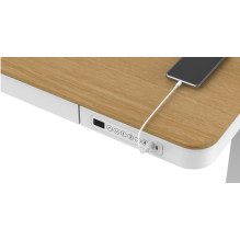 ACTIVEJET desk with electric height adjustment 120x60 ET119S white / oak ACTIVEJET desk with electric height adjustment 120x60 ET119S white / oak