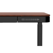 ACTIVEJET desk with electric height adjustment 120x60 ET119S black / walnut