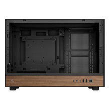 DeepCool CH260 MEDIENA Micro Bokštas juodas, medinis DeepCool CH260 MEDIENA Micro Bokštas juodas, medinis
