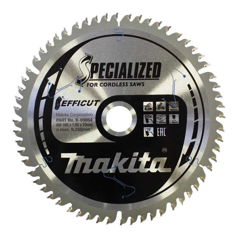 Makita B-69864 EFFICUT saw blade 165x20x60Z