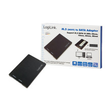 Logilink Adapteris M.2(NGFF) auf Sata Einbaurahmen Logilink Adapteris M.2(NGFF) auf Sata Einbaurahmen