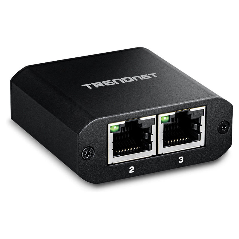 TRENDnet TEG-102S 2-Port-Gigabit-Splitter, mit USB-C-Stromversorgung