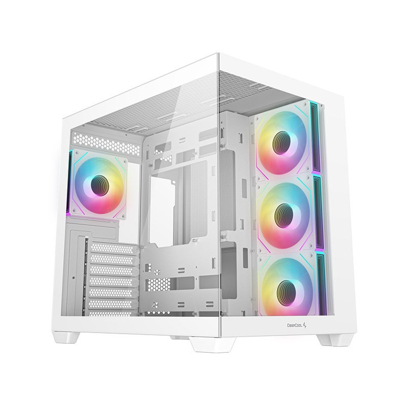 Kompiuterio Korpusas - DeepCool CG530 4F WH Midi Tower White