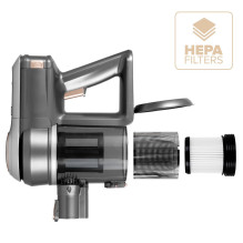 Siurblys - ELDOM OB210 22.2V 150W HEPA Be maišelio Sidabrinė