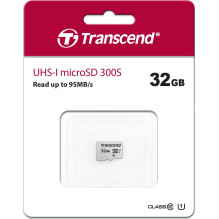 SD microSD kortelė 32GB Transcend SDHC USD300S (be adapterio)