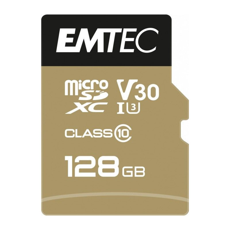 Emtec mSD 128GB UHS-I U3 V30 A1 SpeedIN Pro + Adapter