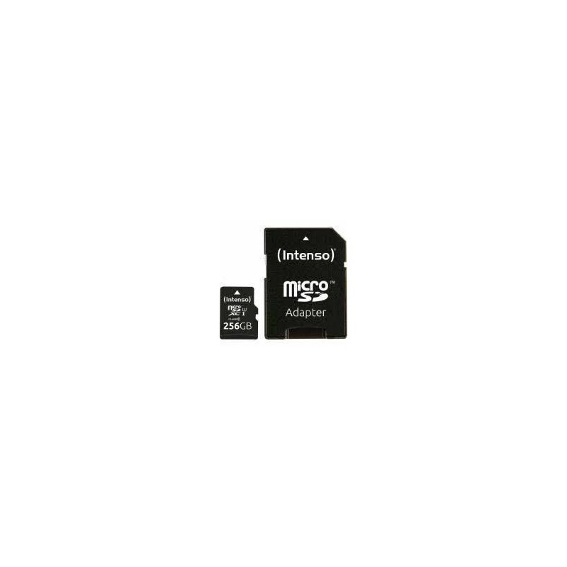 SD MicroSD Card 256GB Intenso SDXC UHS-I Class10