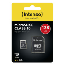 MICRO SD CON ADATTATORE 128GB C10 MICRO SD CON ADATTATORE 128GB C10