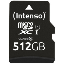 SD MicroSDXC Card 512GB Intenso UHS-I incl. SD-Adapter retail
