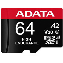 ADATA Didelės patvarumo 64 GB (UHS-I U3, 10 klasė, V30, A2)
